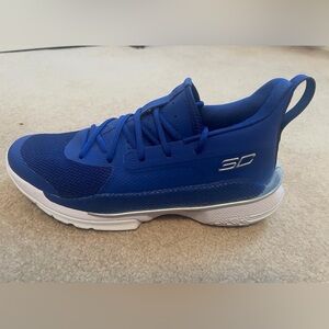 Under Armour Curry 7 Royal Blue / White Basketball Shoes – Men’s 9.5
